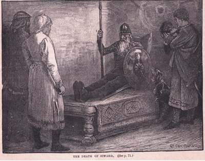 La morte di Siward, 1057 da Edward Frederick Brewtnall